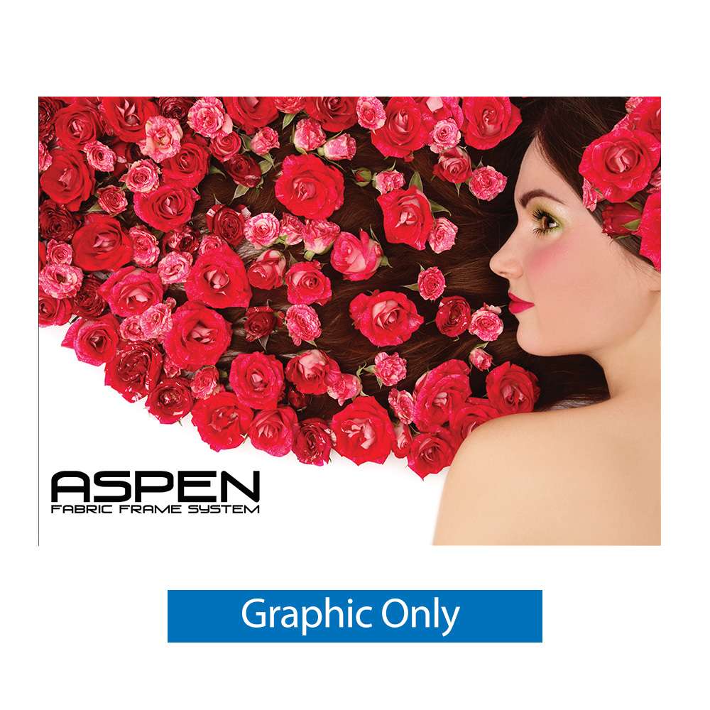 10ft. Aspen SEG Fabric Frame Backwall — Double Sided Graphic Only